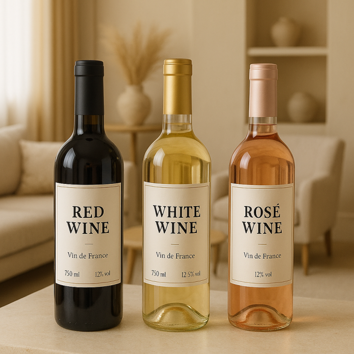 bouteille de vin (rouge, blanc ou rosé)